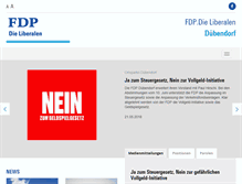 Tablet Screenshot of fdp-duebendorf.ch